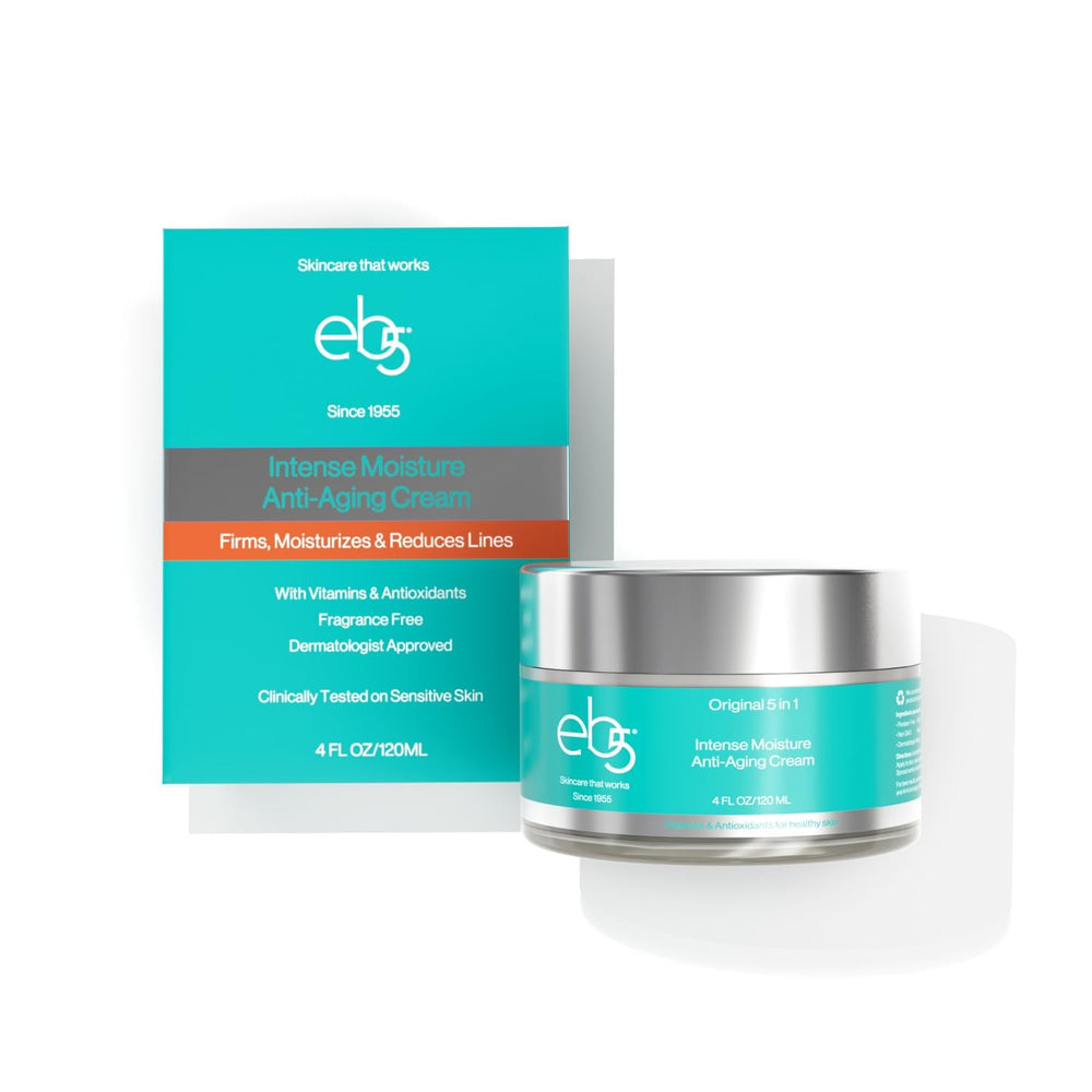 eb5 Crème hydratante intense visage et cou, hydratation durable.