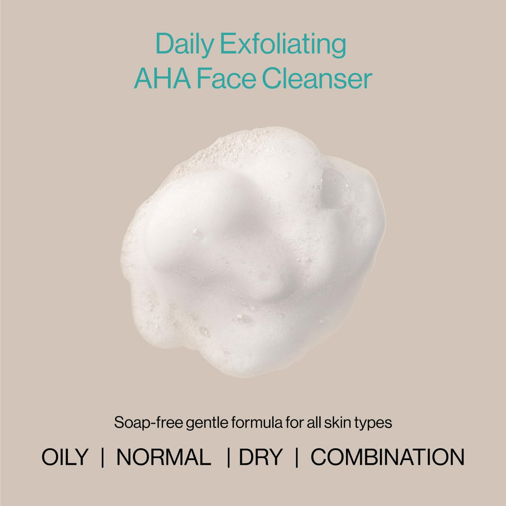 eb5 Lotion Exfoliante AHA: flacon pratique pour routine quotidienne du visage.
