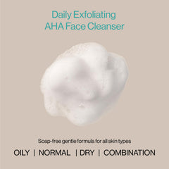 eb5 Lotion Exfoliante AHA: flacon pratique pour routine quotidienne du visage.
