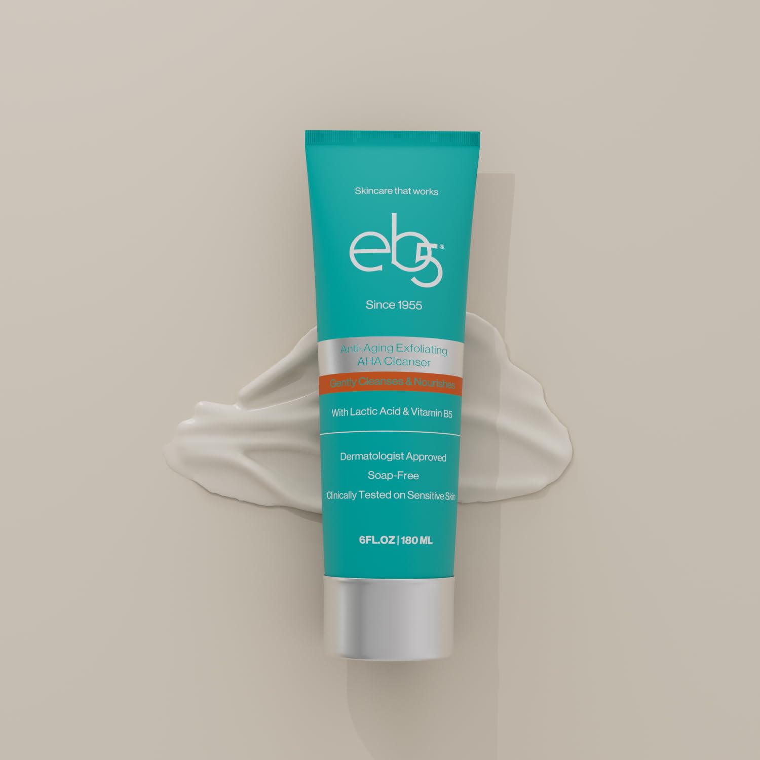 eb5 Lotion Exfoliante AHA: idéal dans une routine anti-âge en trois étapes.