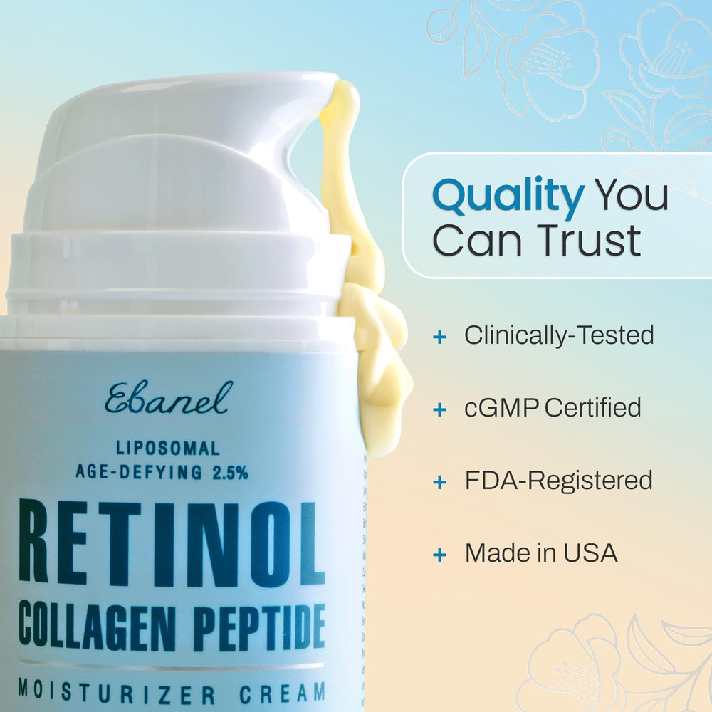 Ebanel Crème Retinol Visage – hydratation durable et barrière renforcée.