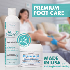 Gel exfoliant Ebanel pour callosités pieds, texture visible et exfoliation efficace