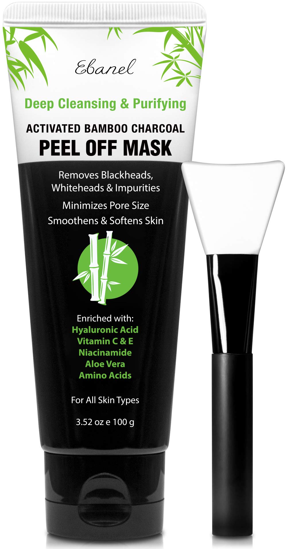 Ebanel masque charbon pour pores profonds, purification et peau plus nette