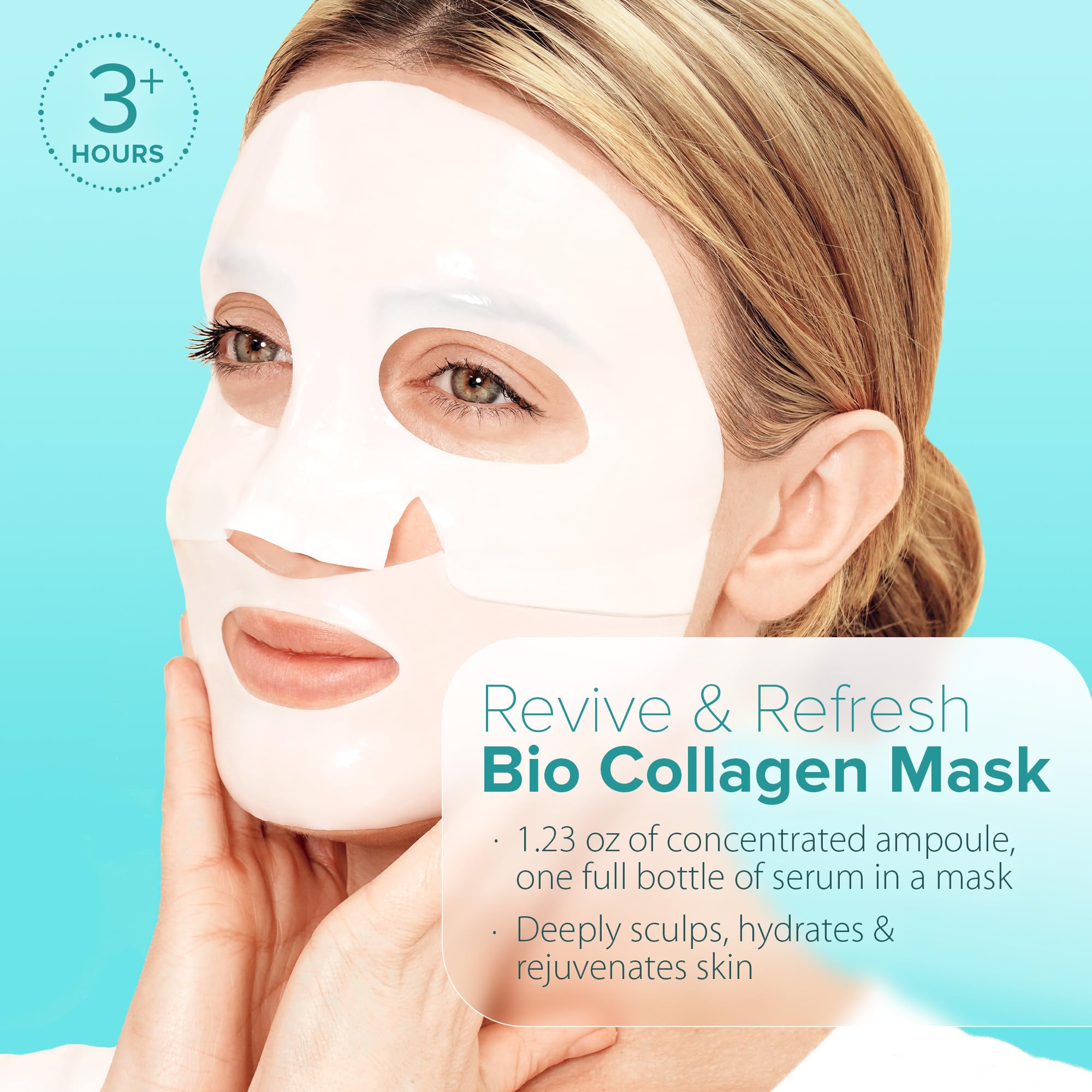 Masque Ebanel collagene avec 7 peptides et adénosine, effet raffermissant.