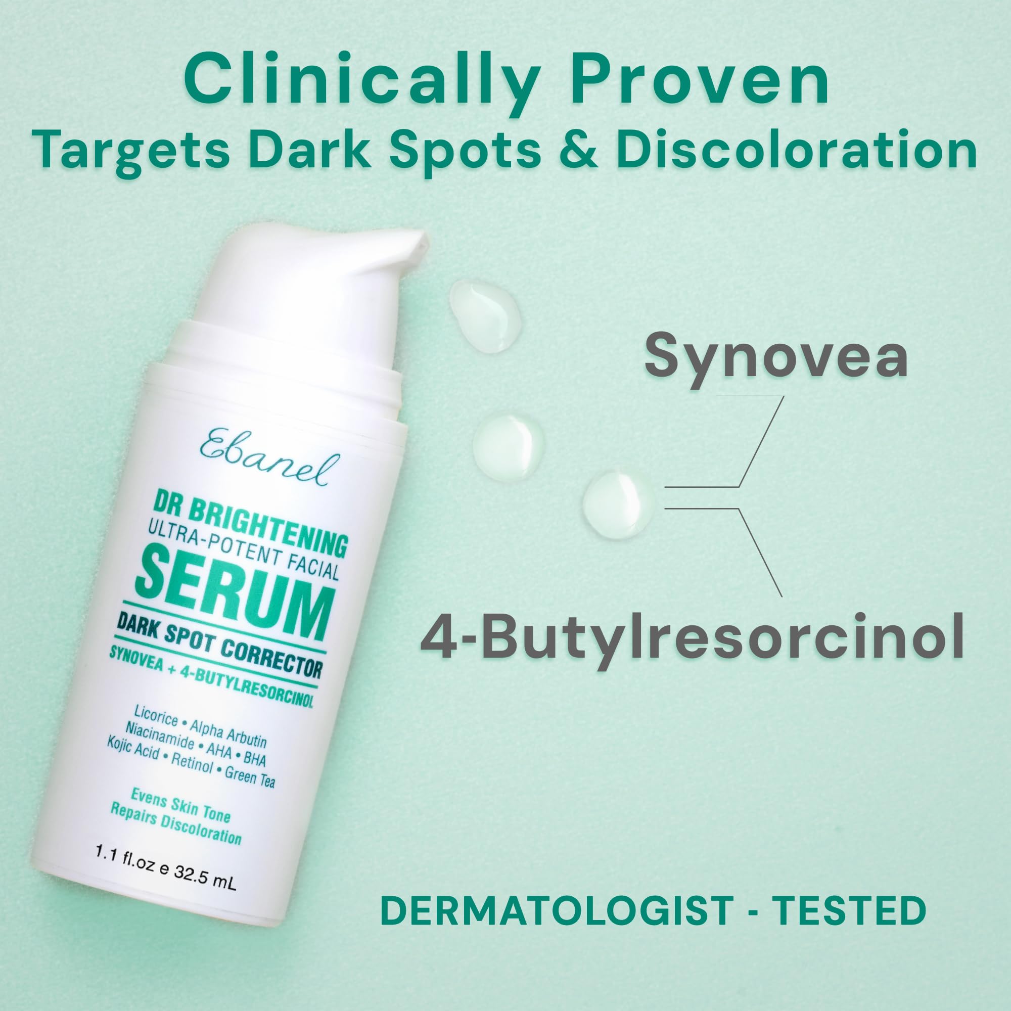 Ebanel Sérum Visage Teint Uniforme – Apporte une allure lumineuse et homogène.
