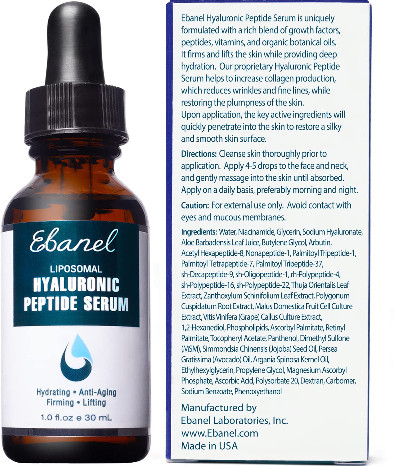 Close-up of smooth, hydrated skin after applying the serum
