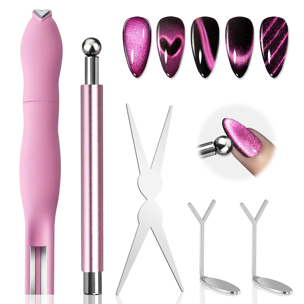 EBANKU stylo aimant ongles noir – facilite l’effet œil de chat.