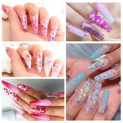 EBANKU paillettes polyvalentes pour ongles, yeux, visage et corps.