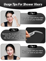 EBANKU visière transparente protège les sourcils et les yeux pendant les sprays.