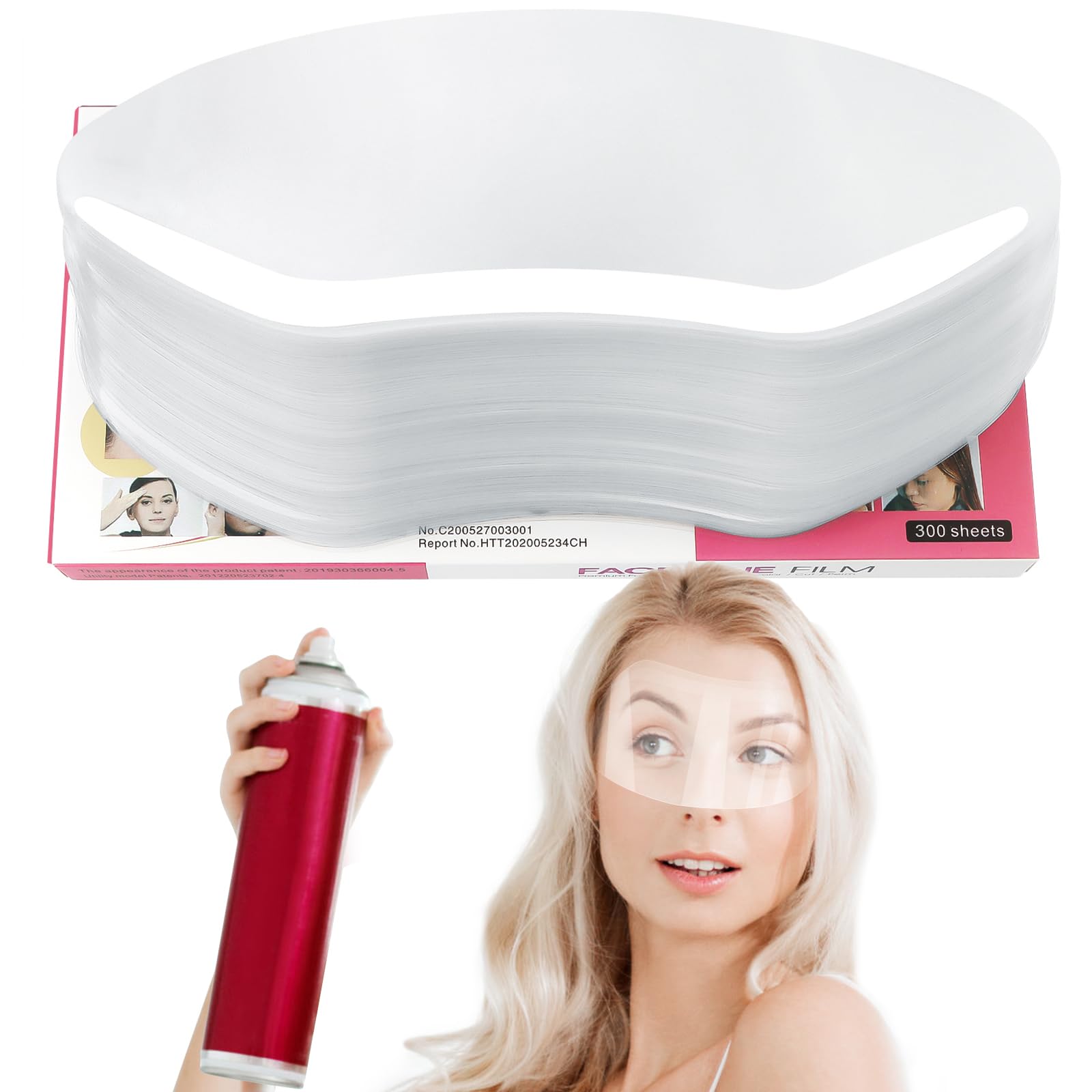 Visière EBANKU jetable pour visage et yeux, protection efficace lors des soins coiffure.