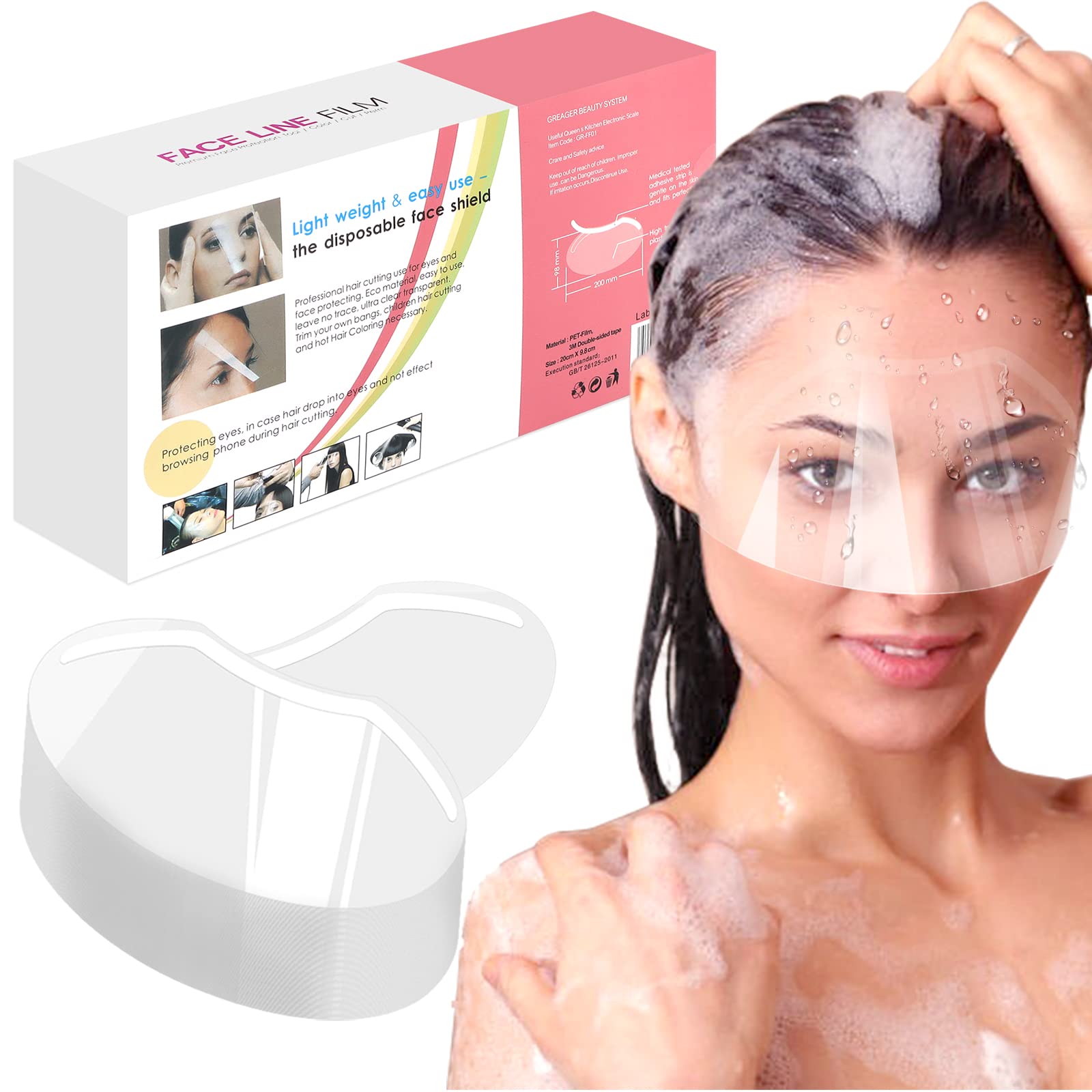 EBANKU visieres-douche 300-pieces, protection fiable lors des soins esthétiques.