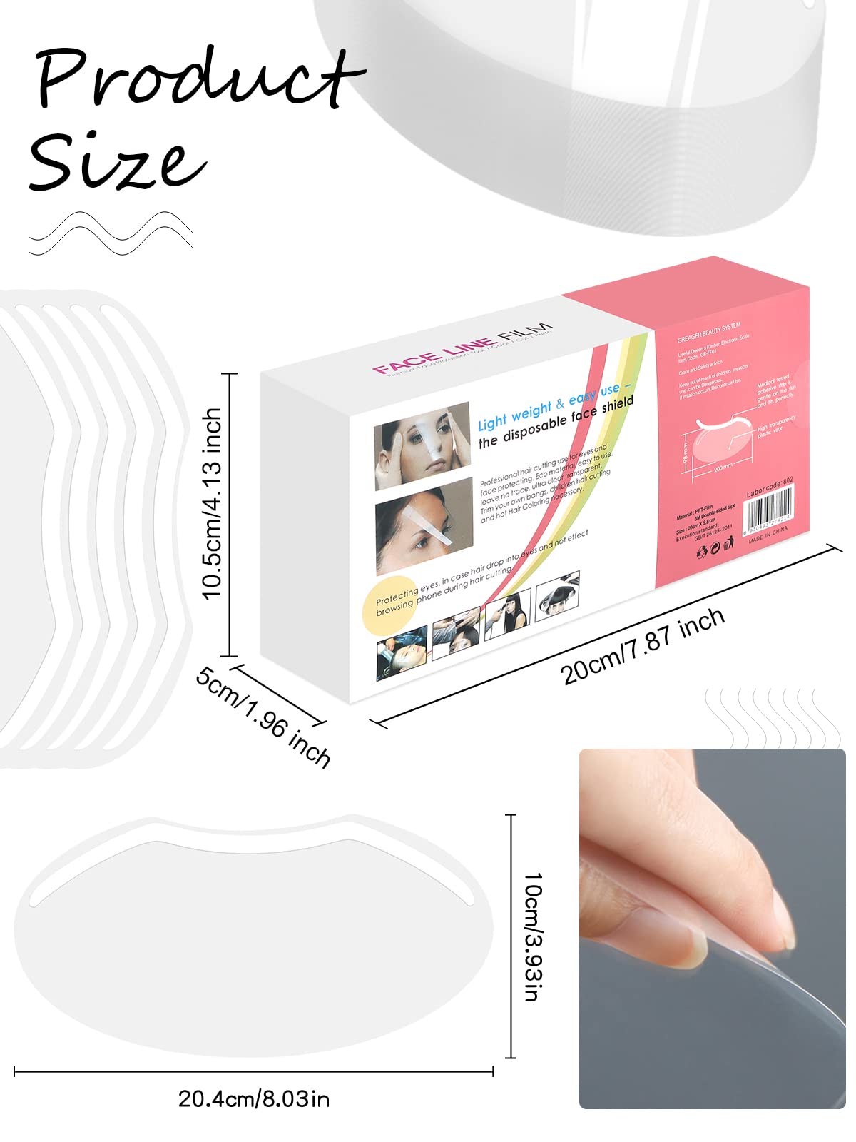 EBANKU visieres-douche adultes-ajustables, confort sur mesure pour chaque client.