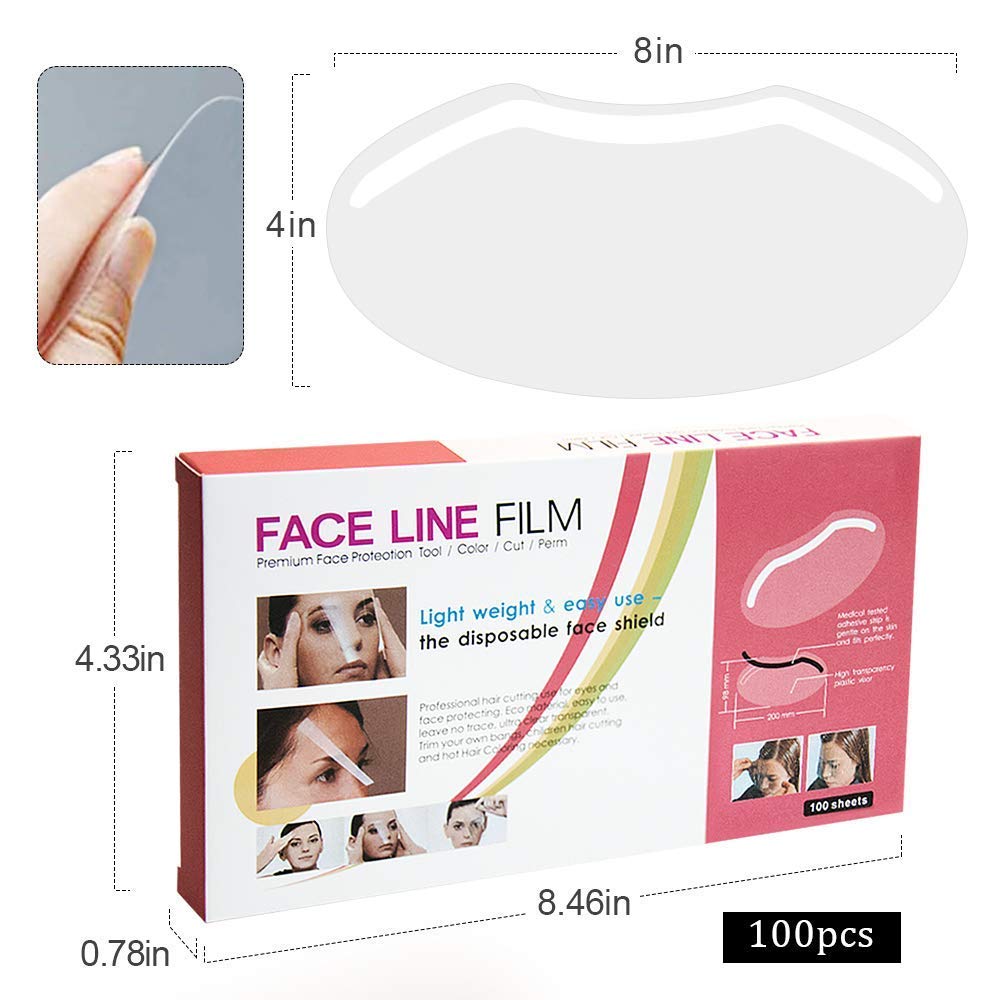 EBANKU visière jetable pour extensions de cils, adhésif doux sur la peau.