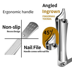 EBEWANLI acier inoxydable coupe-ongles durable et tranchant