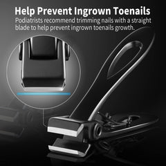 EBEWANLI coupe-ongles droit 17mm ouverture, idéal pour ongles épais et durs
