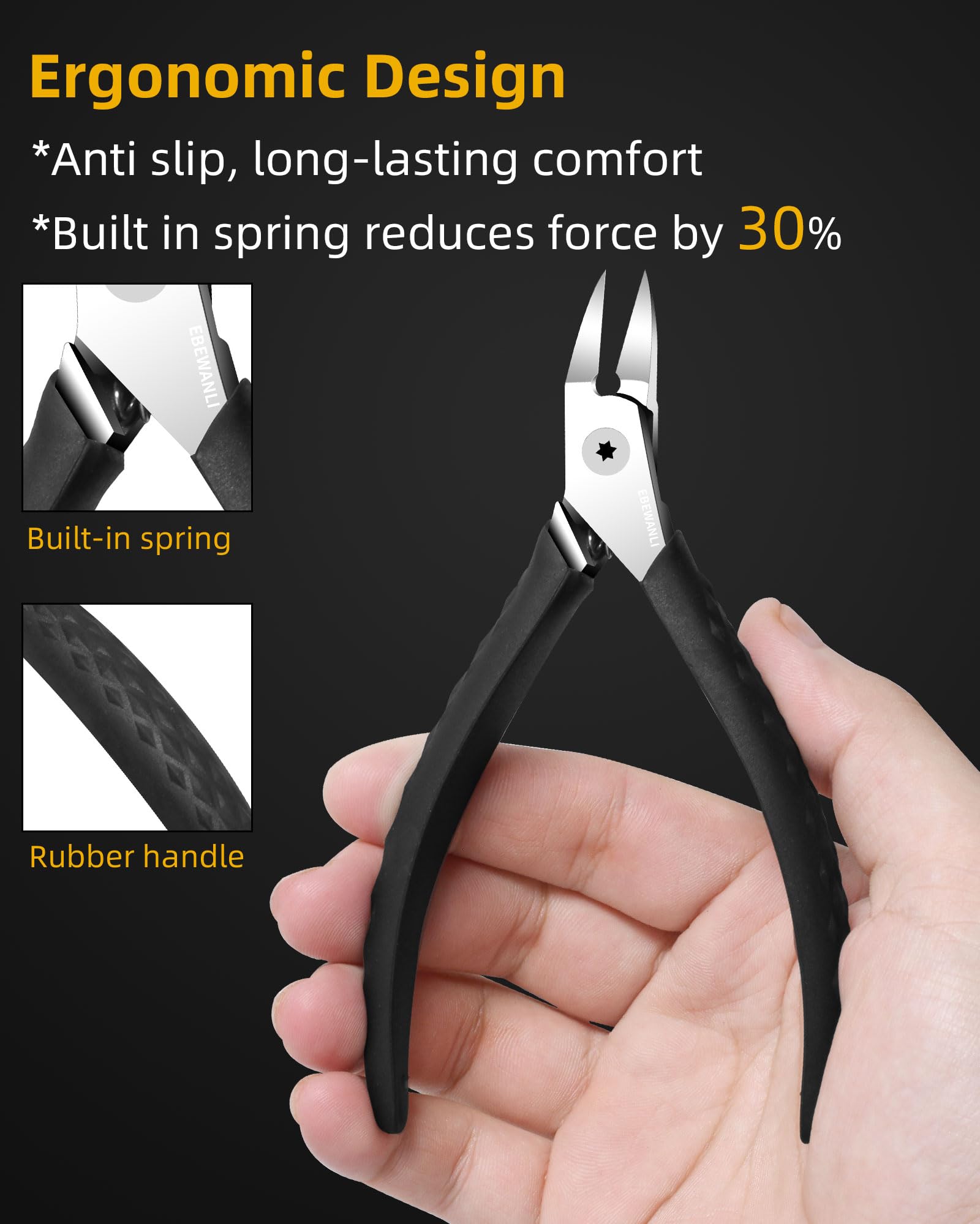 EBEWANLI design-angule-precis: précision ciblée pour les contours des ongles.