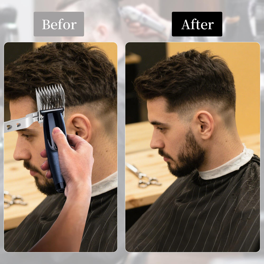EHBELIF dents triangulaires garantissent un rendu uniforme des cheveux.
