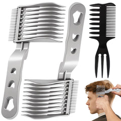 EHBELIF ensemble de peignes barbier fade 3 pièces pour dégradé précis à domicile.