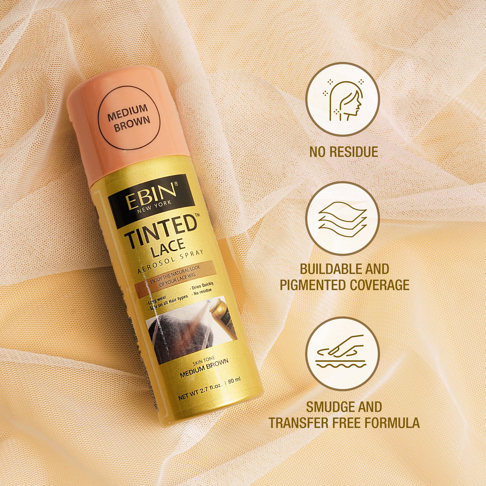 EBIN NEW YORK Tinted Lace Spray, couverture modulable adaptée à vos besoins.