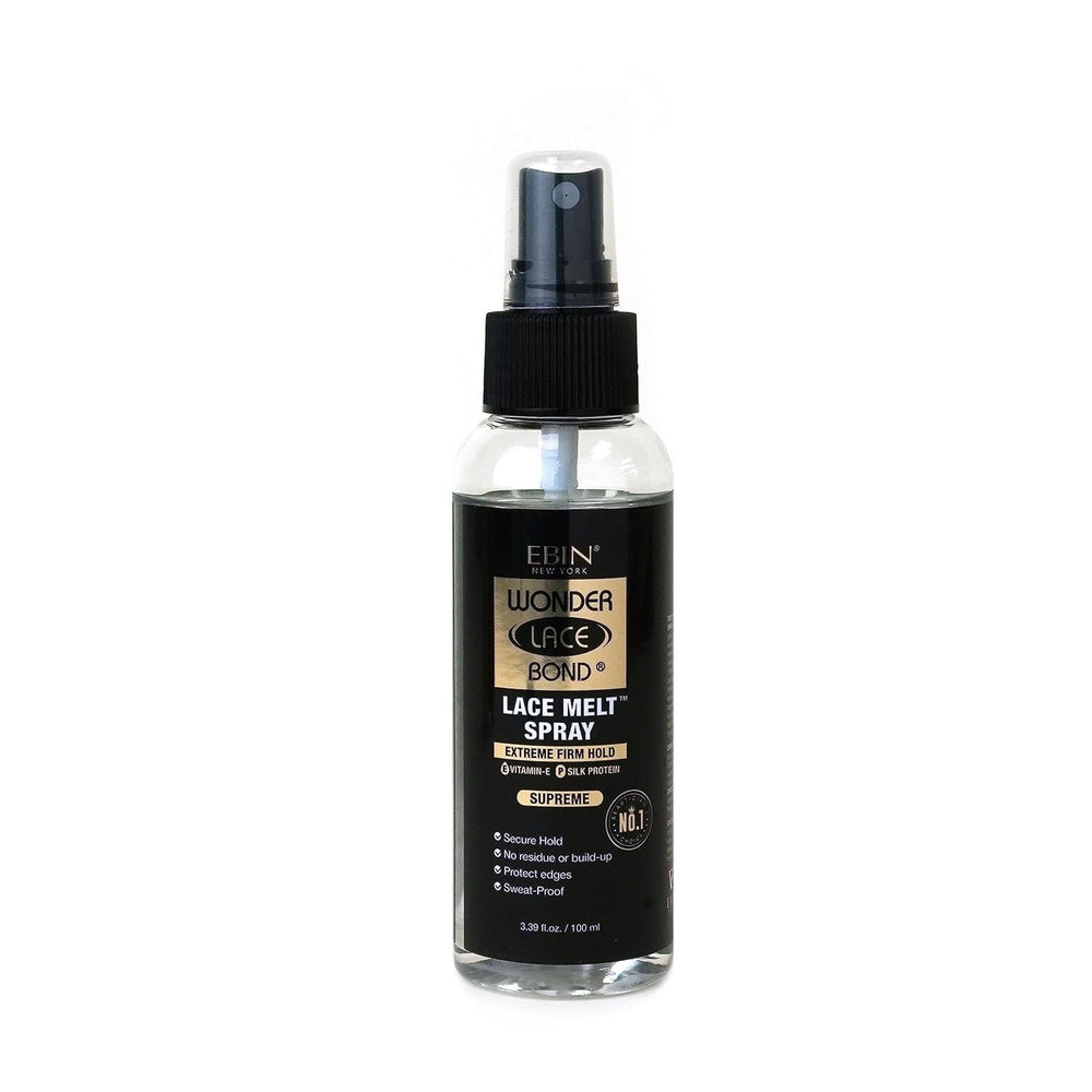 EBIN NEW YORK Wonder Lace Bond Spray — bouteille, maintien durable et sans résidu.