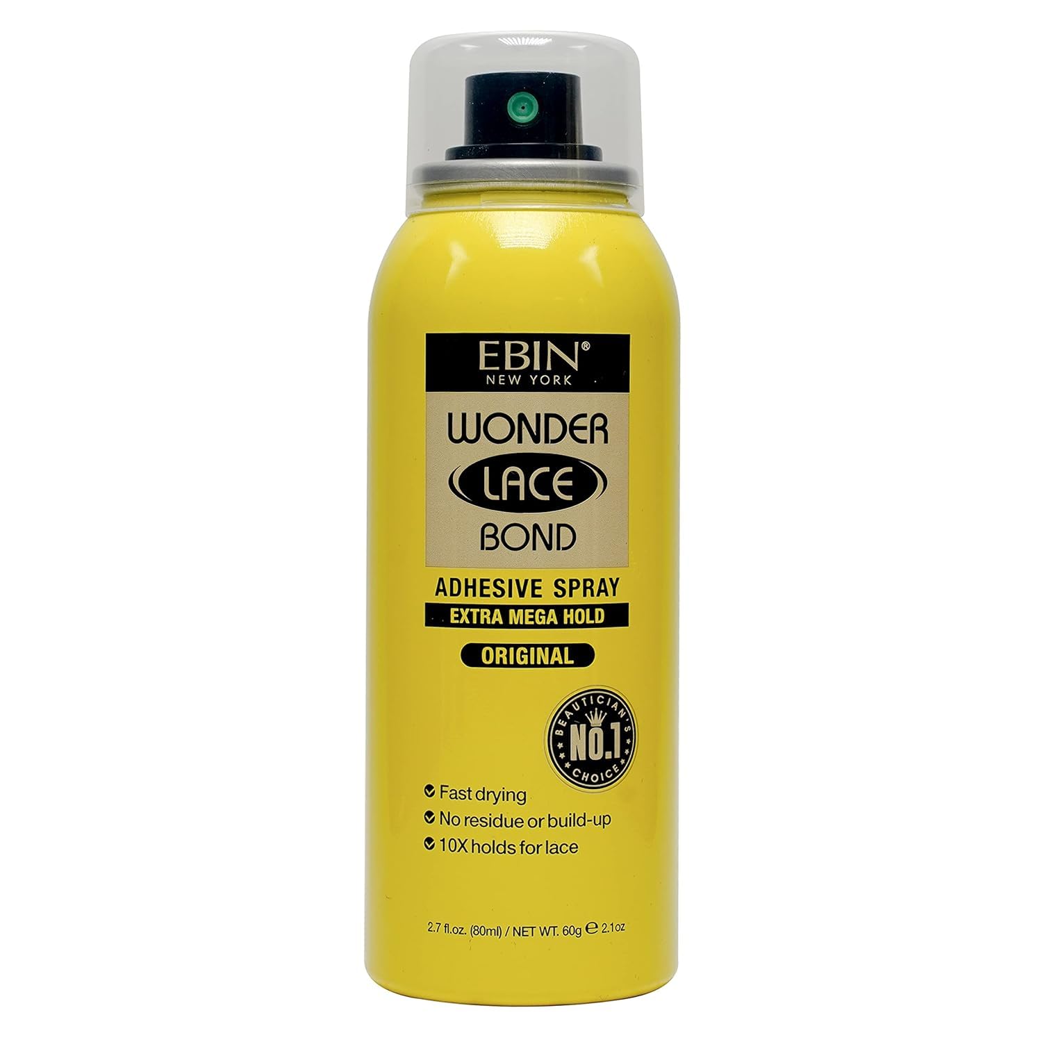 EBIN NEW YORK Wonder Lace Bond Spray – bouteille prête à l’emploi pour une fixation précise.