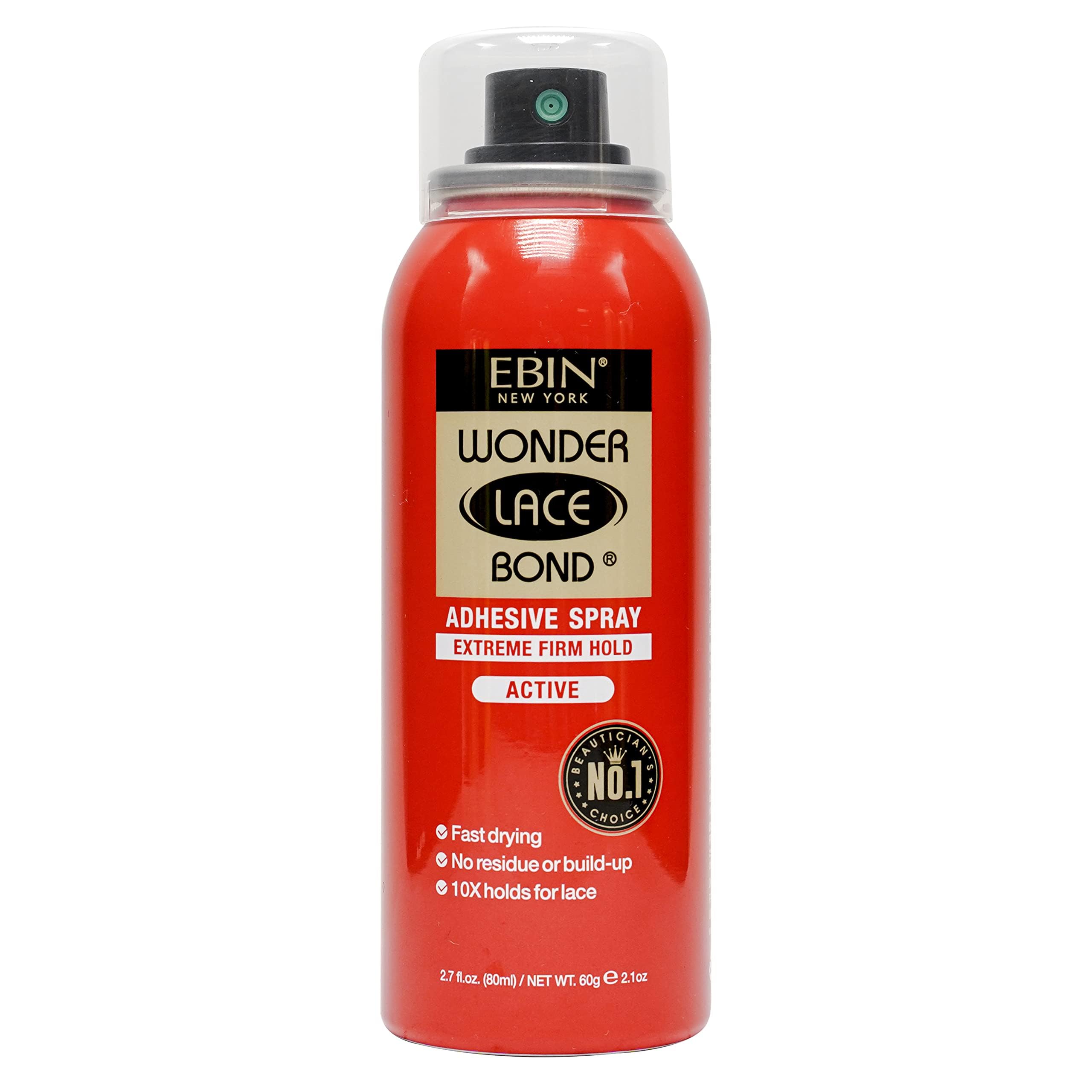 EBIN NEW YORK Wonder Lace Bond Spray, bouteille pratique, adhérence fiable pour une pose durable.