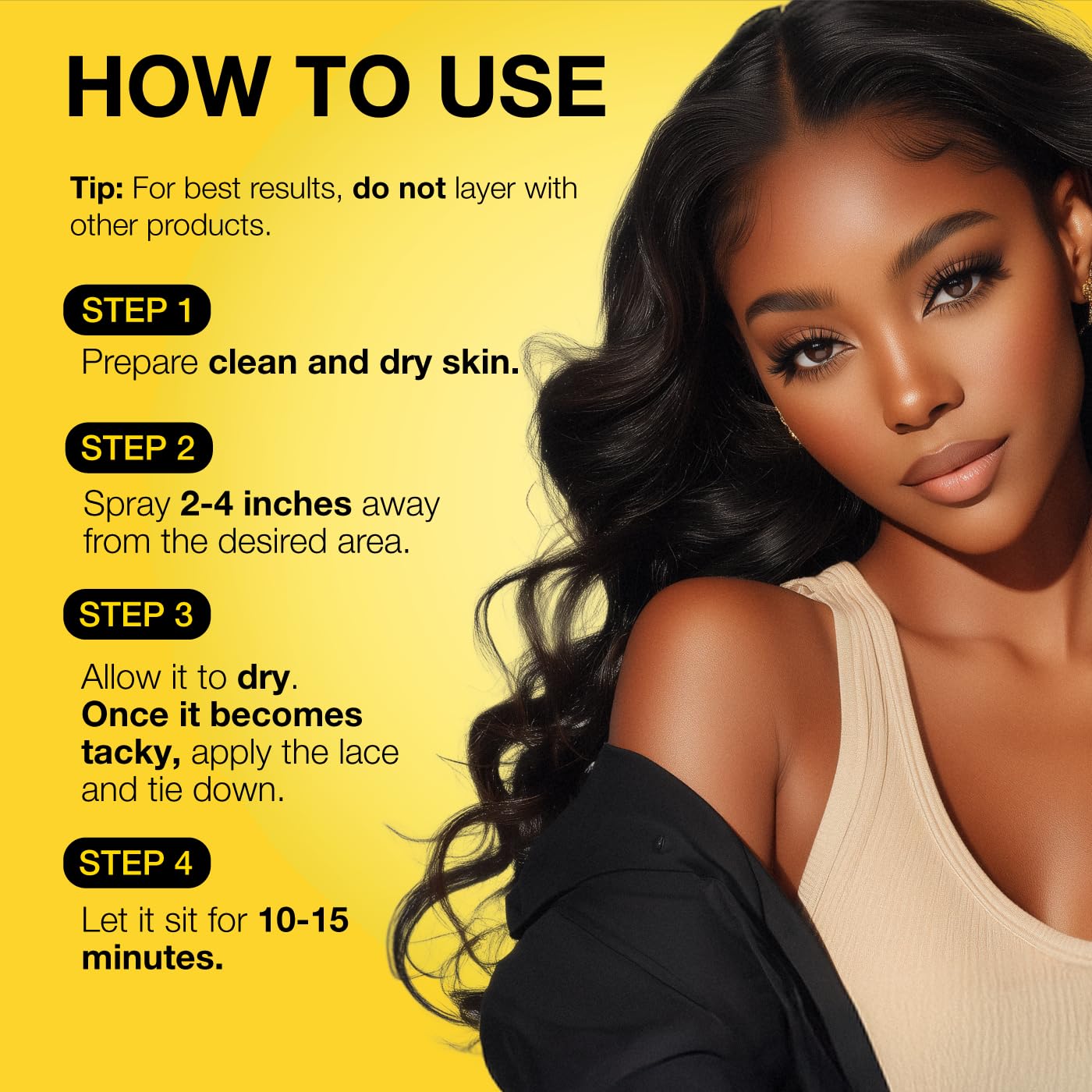 EBIN NEW YORK Wonder Lace Bond Spray – tenue longue durée pour toute la journée.