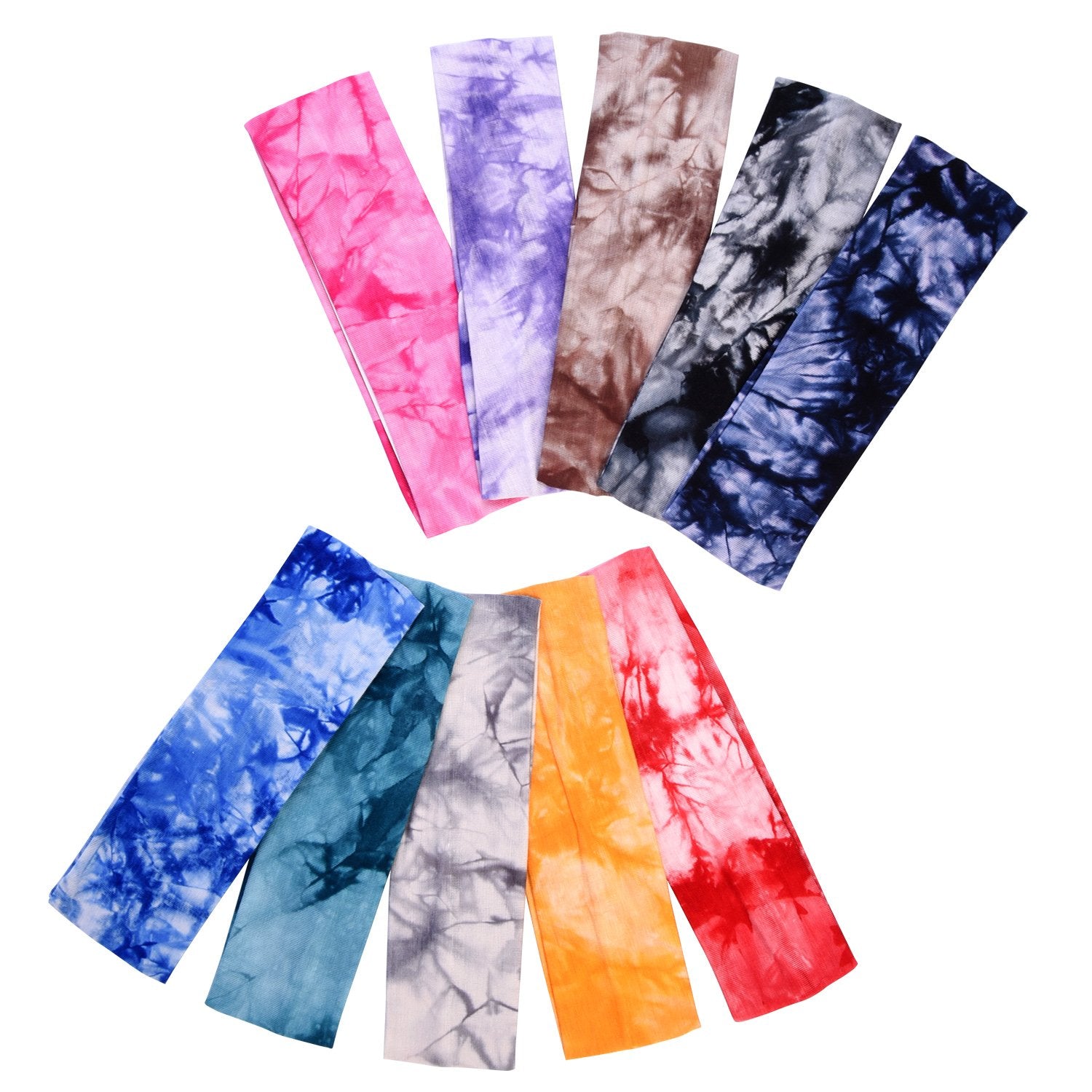 Bandeau EBOOT vert pin Tie-Dye maintien fiable lors de l entraînement