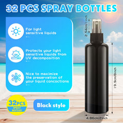 Eccliy - Bouteilles spray brume fine 8oz couleur, idéales pour voyage.