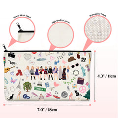 Sac Echoglimmer grande capacité, parfait pour cosmétiques, argent et clés.