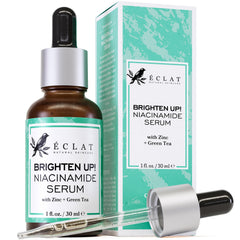 Sérum Niacinamide Eclat Skincare dans son flacon, texture légère et absorption rapide.
