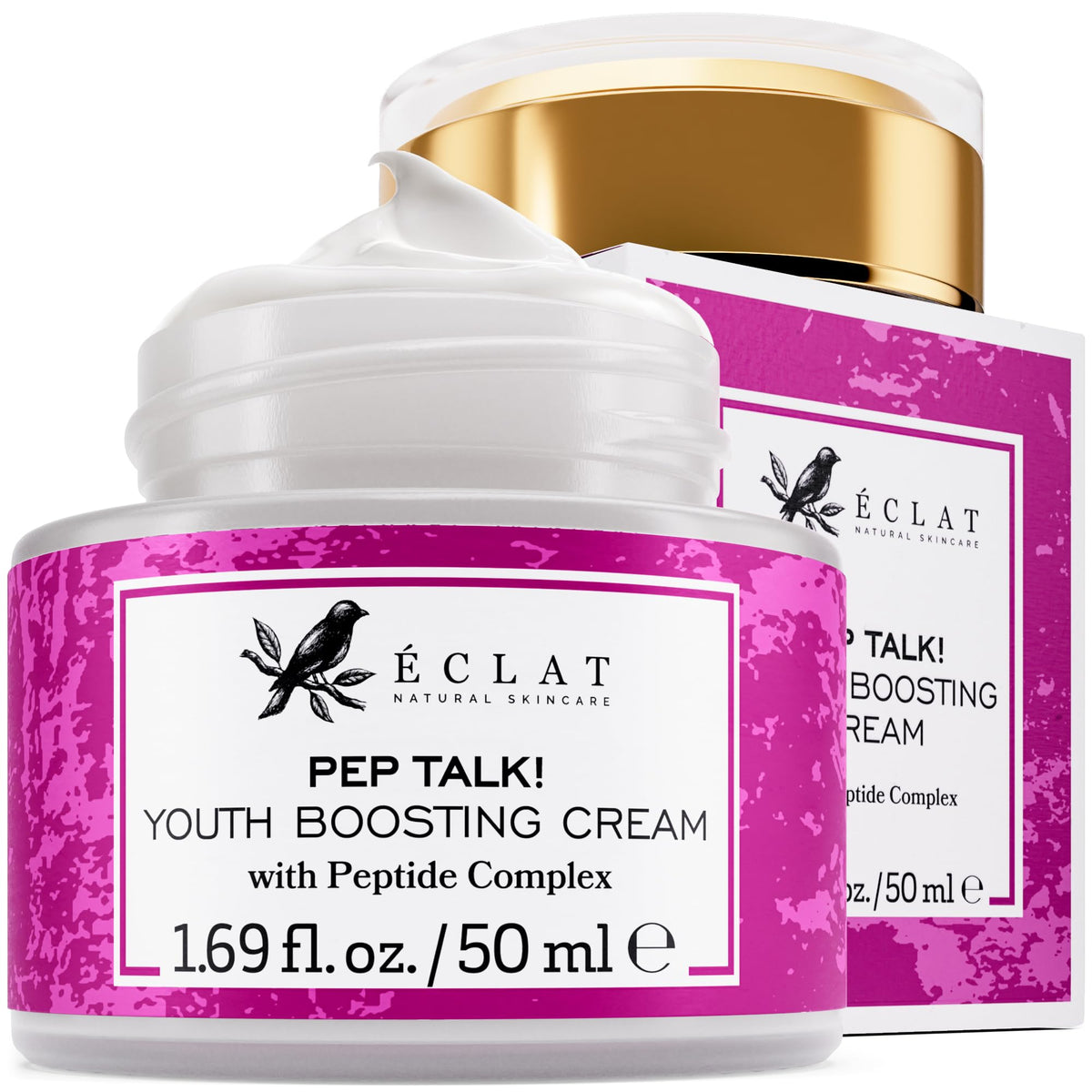 Eclat Skincare creme anti-âge pot - hydratation durable et lisse.