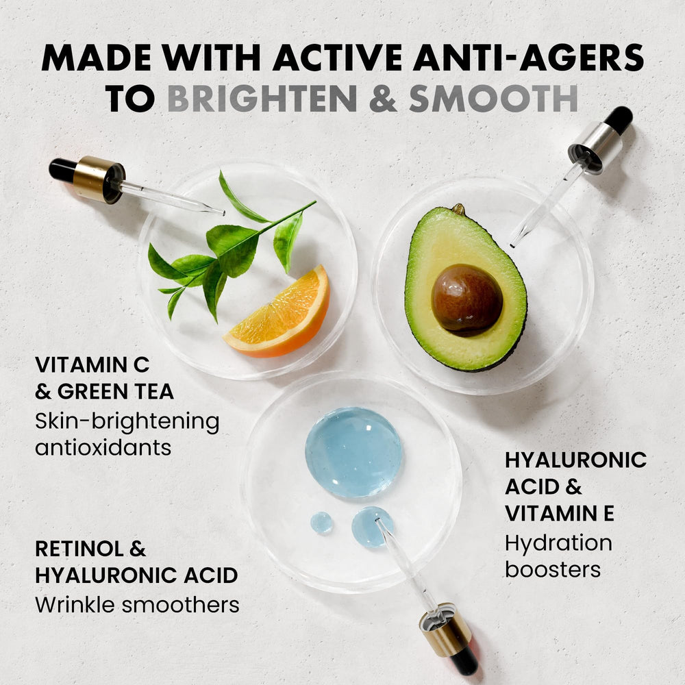 Sérum rétinol Eclat Skincare en bouteille pour lisser visiblement les ridules.