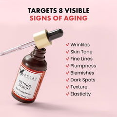 Sérum retinol Eclat Skincare, texture veloutée et douceur immédiate.