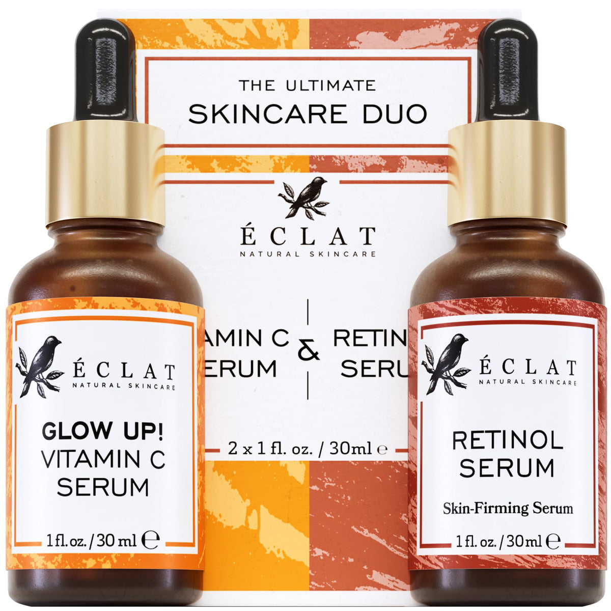 Sérum Vitamine C Eclat Skincare – bouteille lumineuse pour un teint plus clair et frais.