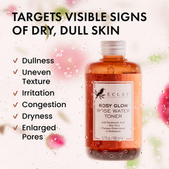 Application douce du tonique rose sur la peau pour hydratation rafraîchissante.