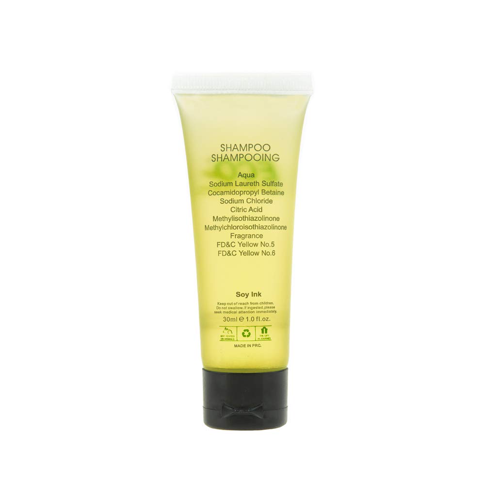 Bouteilles shampoing étanches Eco Amenities, capuchon fiable pour voyages sans fuite.