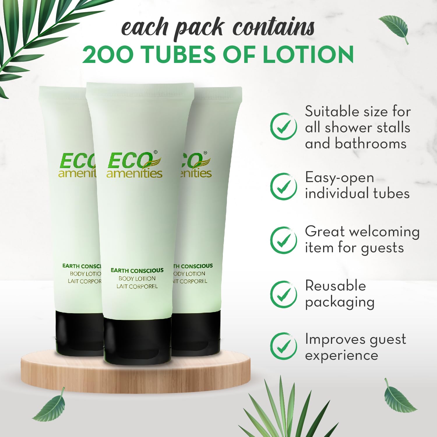 Formule unisexe douce ECO amenities, hydratation légère.