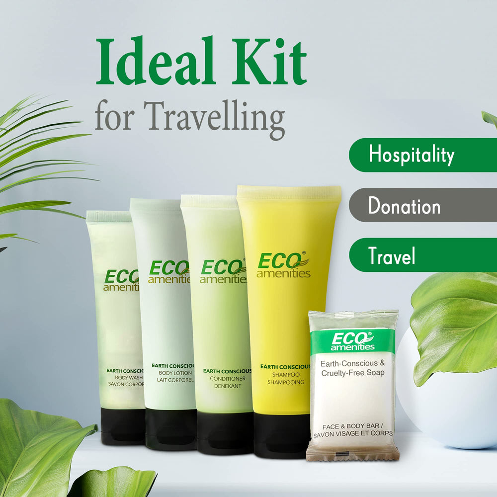 Emballage durable ECO amenities, présentation hôtelier et réduction des déchets