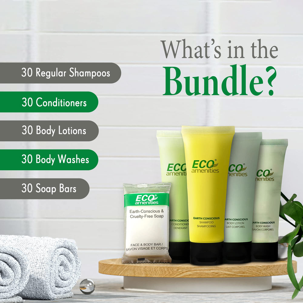 Gel douche ECO amenities en tube, douche légère et parfumée au thé vert