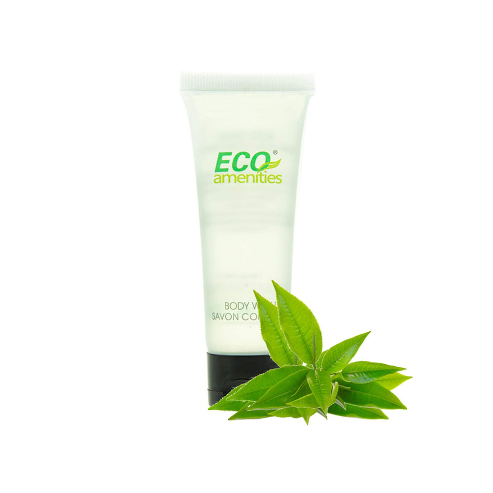 Lot de 200 tubes Eco Amenities, idéal pour l'accueil des clients.