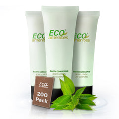 Lotion ECO amenities en voyage, 200 tubes, hydratation pratique pour les clients.