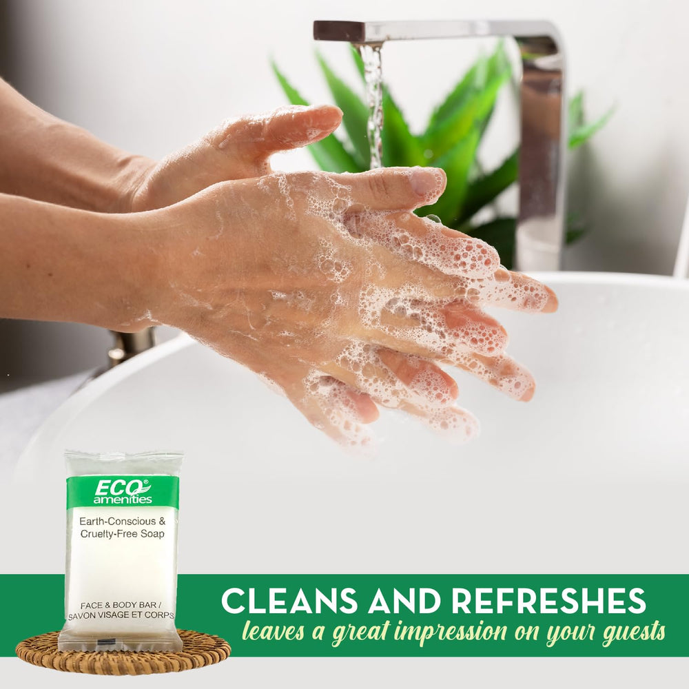 Savon ECO amenities parfum thé vert, rafraîchissant et léger.