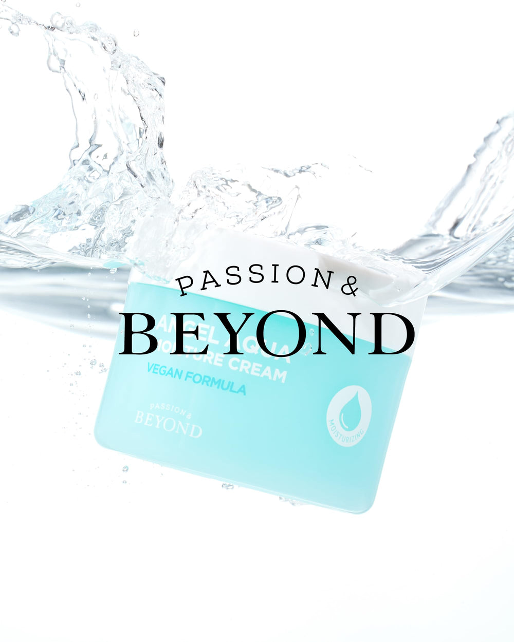 BEYOND Angel Aqua Emballage éco-responsable reflétant l’engagement durable.