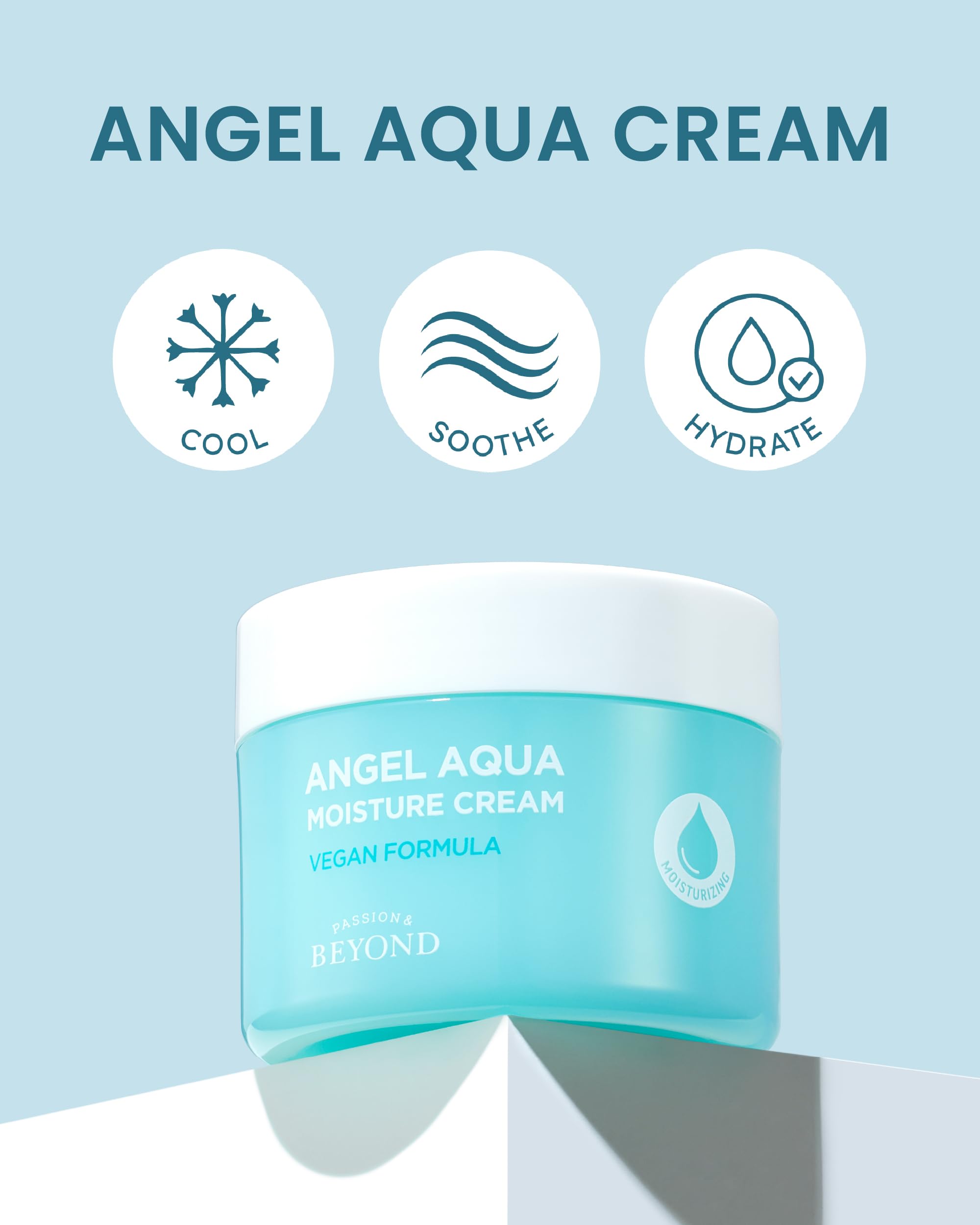 BEYOND Angel Aqua Texture gel-eau frais offrant un confort immédiat.
