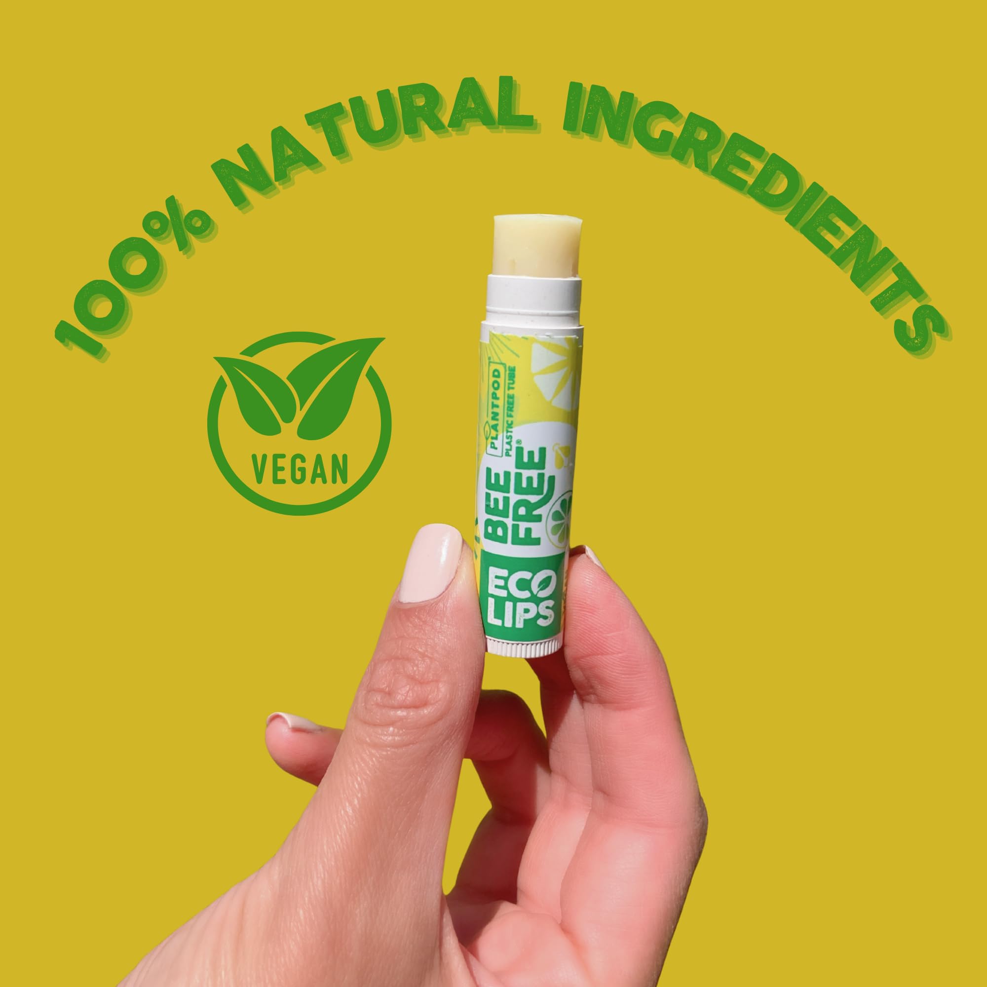 Eco Lips Lemon Lime, application facile et hydratation rapide des lèvres.