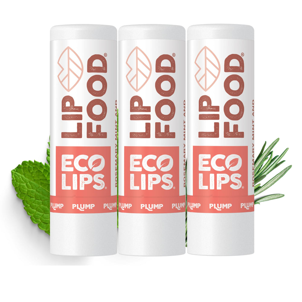Eco Lips baume à lèvres bio pack 3, hydratation nourrissante pour lèvres douces.