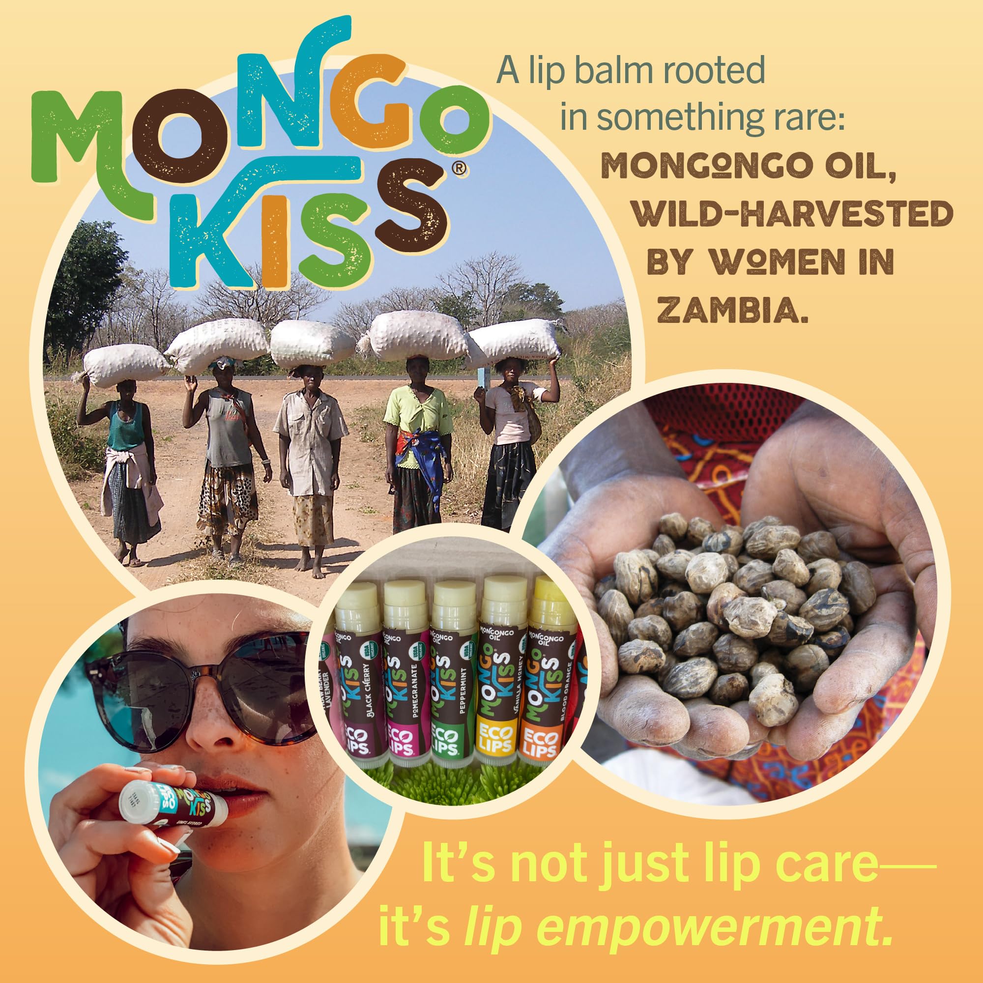 Mongo Kiss d’Eco Lips, baie-yumberry propose hydratation et parfum exotique.