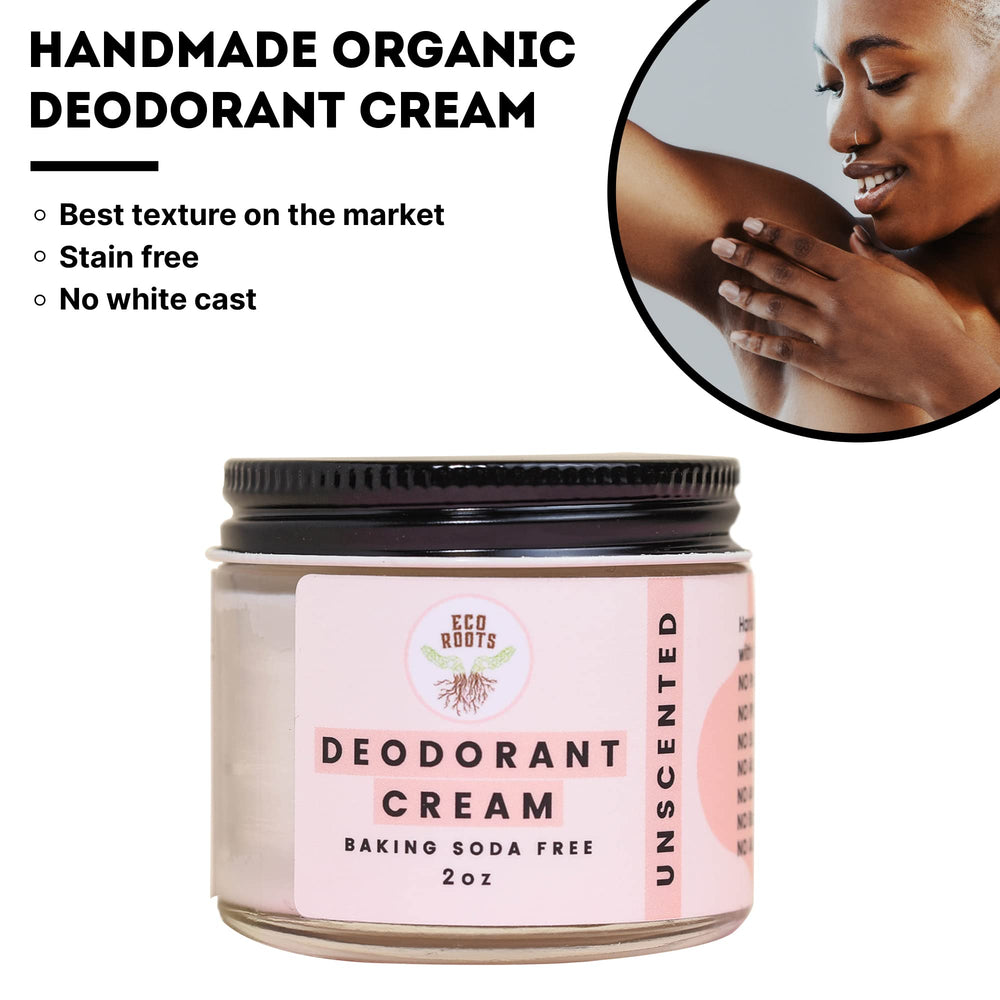 ECO ROOTS Déodorant crème avec pH équilibré pour peau confortable.