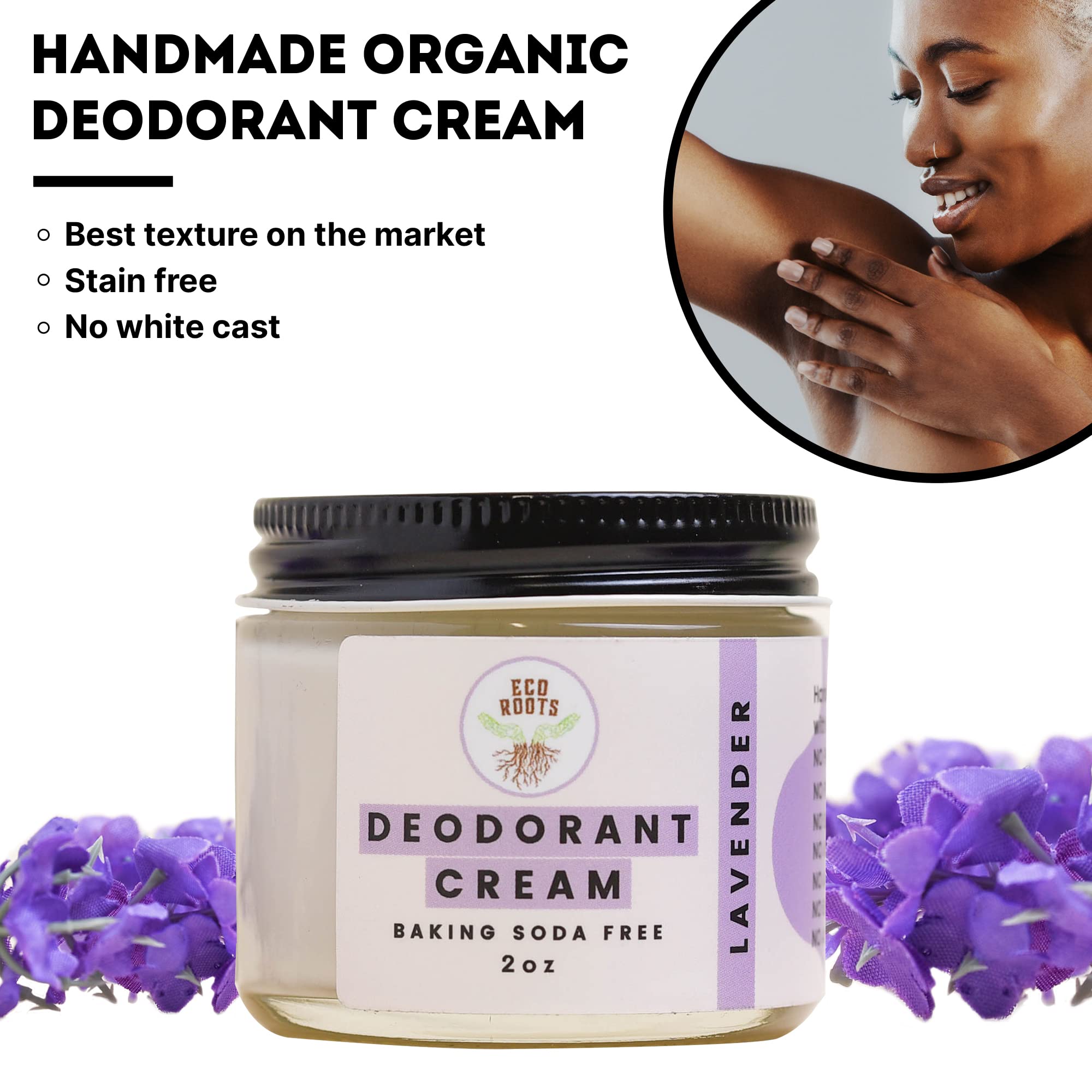 Formule sans aluminium et sans bicarbonate du déodorant ECO ROOTS